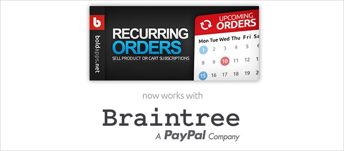 Shopify Subscriptions with Braintree